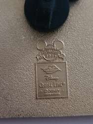 60218 - Disney Cruise Line - Art Deco style DCL blue ship. With sun, clouds and waves featured in a poster style graphic - Disney Cruise Line alternate image