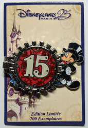 Disneyland Paris 25th Anniversary - Countdown Series - Year 15 - Mickey Mouse in Tuxedo - DLP