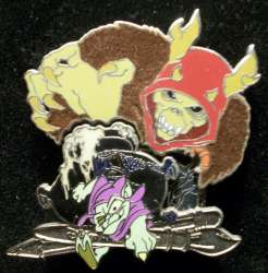 Journey Through Time Pin Event 2003 - Artist&#039;s Choice Pin - The Horned King, Chernabog and Creeper - WDW