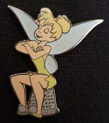 'Tinker Bell - Tinker Bell sitting on Thimble (eyes closed) - DLR'