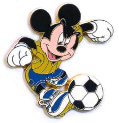 Mickey Kicking a Soccer Ball