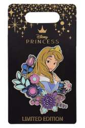 'Disney Pins Blog (DPB) Exclusives - Aurora Blue Dress and Flowers - DLIC'