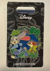 60698 - Disney Pins Blog (DPB) Exclusives - Zootopia - Judy Hopps & Nick Wilde Running - Disney Licensed alternate image
