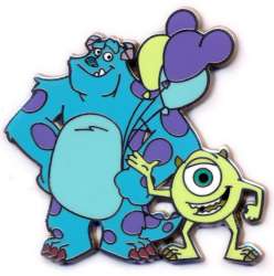 Mike and Sulley with some Mouse Head Balloons