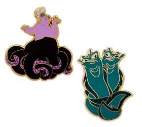 The Little Mermaid - Ursula, Flotsam &amp; Jetsom Pin Set - MLT