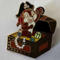 6124 - Pirates of the Caribbean Mystery Tin Set - Chip sitting in a Treasure Chest - Walt Disney World alternate image