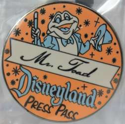 'Dateline: Disneyland 1955 - Press Pass Mystery Set - Mr. Toad - DLR'