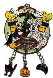 Haunted Hollywood Dangle - Mickey, Donald and Goofy