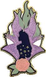 61396 - BoxLunch - Silhouette with Glitter - Sleeping Beauty and Maleficent Silhouette with Glitter - Loungefly alternate image