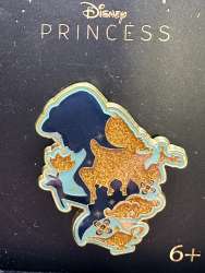 61397 - BoxLunch - Silhouette with Glitter - Jasmine and Jafar Silhouette with Glitter - Loungefly alternate image