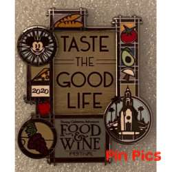 30165 - DCA Food and Wine Festival 2020 - Food and Wine Logo - Taste the Good Life - Disneyland Resort alternate image