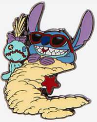 43133 - Loungefly - Stitch at the Beach Blind Box - Scrump and Stitch Sand Mermaid - Loungefly alternate image