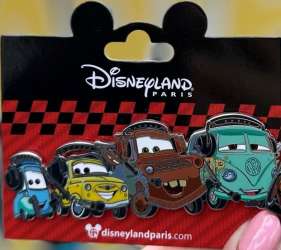 61662 - Disneyland Paris Core Pins - Cars - Racing Team McQueen - Guido, Luigi, Mater, Fillmore - Disneyland Resort Paris alternate image