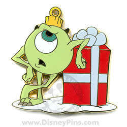 61887 - A Disney-Pixar Holiday - Mystery Tin Pin Set - Mike Wazowski - Disneyland Resort alternate image