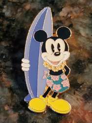 Mickey with Surfboard - Hula