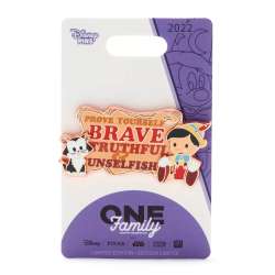 53940 - One Family 2022 Pin Celebration - Family Mottos - Pinocchio Quote - Disney Store US alternate image