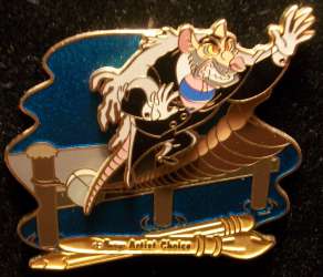 20939 - A Villainous Pin Voyage - Artist Choice #3 Ratigan Up the Rope - Disney Cruise Line alternate image