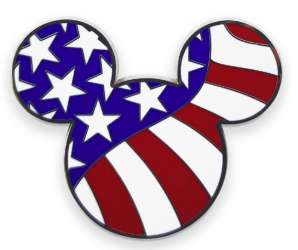 Click to view the Mickey Mouse American Flag Icon details