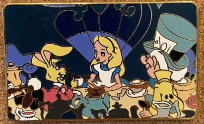 43909 - P.I.N.S. - Alice in Wonderland Scenes - The Tea Party - Disney Auctions alternate image