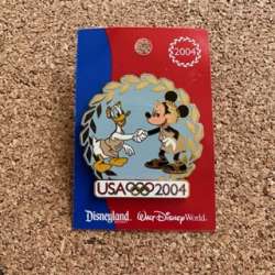 62266 - Olympics 2004 - Mickey & Donald Shaking Hands (NFFC Member Exclusive) alternate image