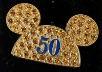 43643 - Happiest Celebration on Earth - 50th Anniversary Gold Jeweled Mickey Ears (WDW version) - Walt Disney World alternate image