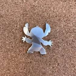 62294 - BoxLunch - Disney100 Faceted Silhouettes - Stitch - Disney Licensed alternate image