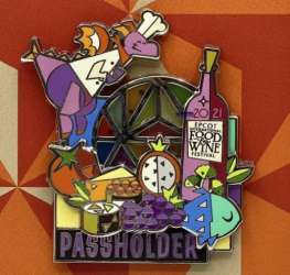 43713 - EPCOT International Food & Wine Festival 2021 - Figment Annual Passholder Exclusive - Walt Disney World alternate image