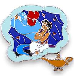'Aladdin 30th Anniversary Mystery Pin Set - Puckered Up Genie - MLT'