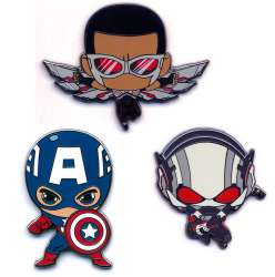 43543 - Marvel NYCC 2016 - Captain America 3-Pin Set - Disney Licensed alternate image