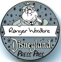 'Dateline: Disneyland 1955 - Press Pass Mystery Set - Ranger Woodlore CHASER - DLR'