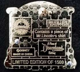 2660 - Piece of Disneyland History 2014 - Great Moments with Mr. Lincoln (2014) - Disneyland Resort alternate image