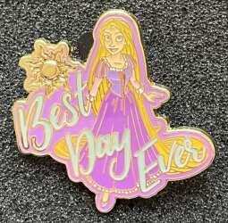 'Disney Princess Quotes Booster Pin Set - Rapunzel — Best Day Ever ARTIST PROOF - MLT'