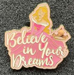 'Disney Princess Quotes Booster Pin Set - Aurora — Believe in Your Dreams ARTIST PROOF - MLT'