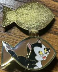 62485 - BoxLunch Exclusive - Disney Pets Hinged Name Tag Mystery Collection - Figaro Fish Tag - Loungefly alternate image