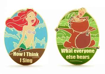 Disney Flair Collection - Ariel and Pumbaa - How I Sing 2-Pin Set - MLT