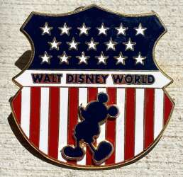 'Patriotic Mickey - Walt Disney World American Flag Shield - Mickey Mouse - WDW'