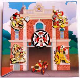 44427 - Main Street Fire Station 55 Boxed Set - 5 Pin Set - Disneyland Resort alternate image