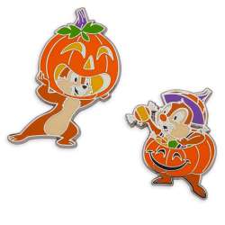 44021 - Halloween 2021 - Chip & Dale Pumpkin 2 Pin Set alternate image