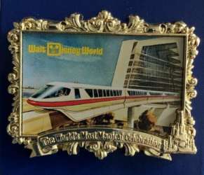 44420 - Walt Disney World 50th Anniversary Countdown Series - Vintage Framed Post Card, Contemporary Resort - Walt Disney World alternate image