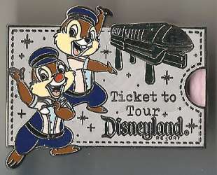 Ticket to Tour the Lore of Disneyland Series - The Monorail - Chip n’ Dale - DLR