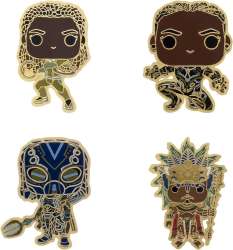 Black Panther: Wakanda Forever - Funko Pop - Black Panther Wakanda Forever - 4-Piece Pin Set - LFLY