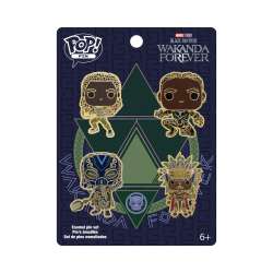 Black Panther: Wakanda Forever - Funko Pop - Black Panther Wakanda Forever - 4-Piece Pin Set - LFLY