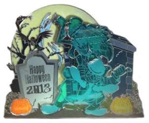 Hitchhiking Ghosts Stained Glass Jumbo Pin