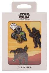 SDCC 2022 - The Book of Boba Fett I Missed You Too Pin Set - Full Set - DLIC