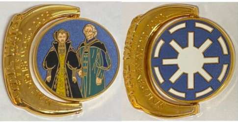 70825 - Star Wars Weekends 2009 - Symbol - Galactic Republic Amidala and Palpatine - Walt Disney World alternate image