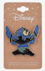 63351 - BoxLunch - Lilo & Stitch - Lilo & Stitch Beach Hammock Silhouette - Disney Licensed alternate image