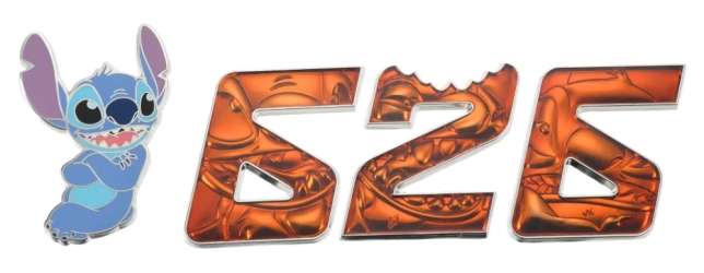 Experiment 626 Collection - Stitch Day 626 - Jumbo Number Pin Set - MLT