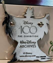 63569 - Disney100 The Exhibition - Silver Silhouettes 6 Pin Set - Full Set - Disney Licensed alternate image