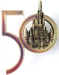 44885 - Walt Disney World 50th Anniversary - Cinderella's Castle 50th Anniversary Logo - Walt Disney World alternate image