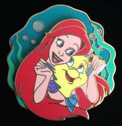 The Little Mermaid (Ariel and Flounder pin ONLY)